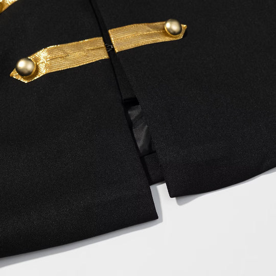 Damen Parade-Blouson mit Stehkragen, Epauletten und goldgestickten Verzierungen Nord Taschen