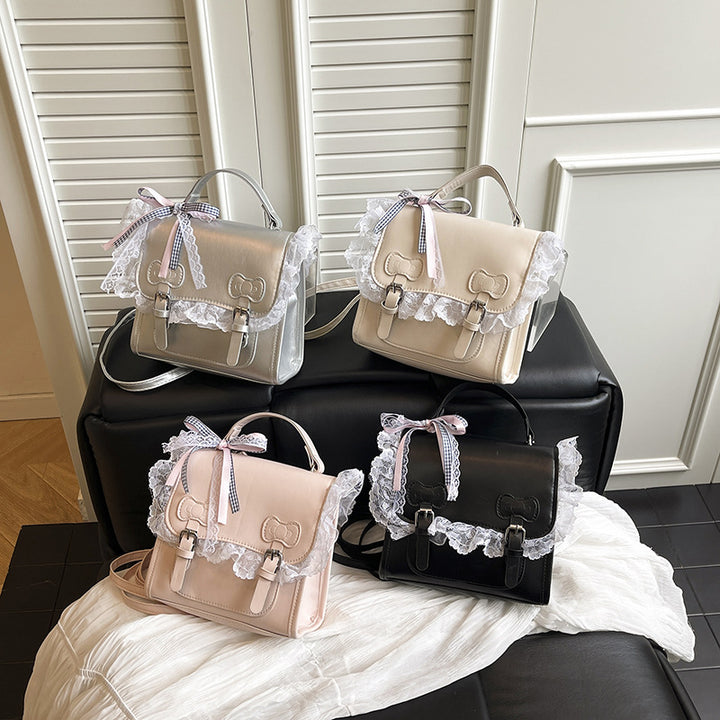 Damen stilvolle Rucksacktasche mit verspieltem Spitzenrand Nord Taschen