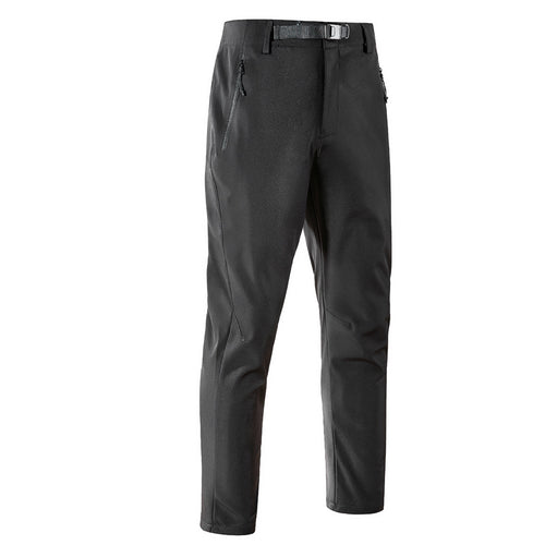 Herren Softshell-Outdoorhose mit engem Tapered‑Schnitt, integriertem Gürtel & Reißverschlusstaschen Nord Taschen