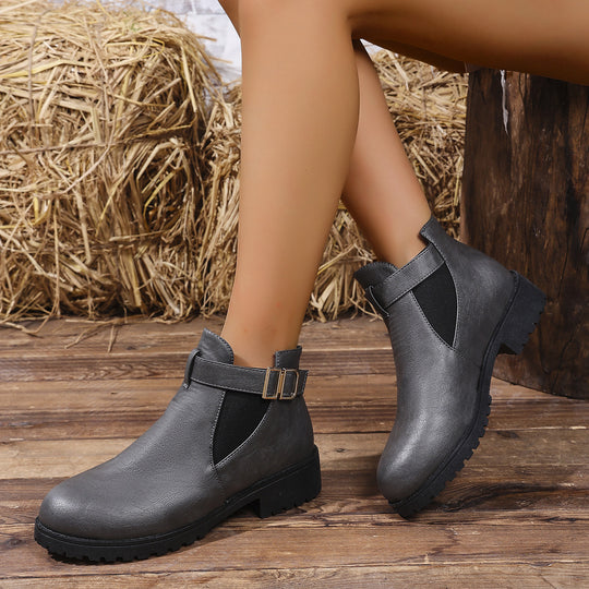 Damen nan Chelsea-Ankleboot mit elastischem Einsatz und Zier-Schnallenriemen Nord Taschen