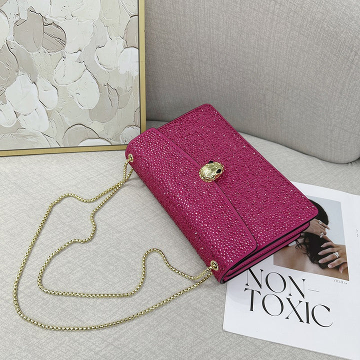 Damen Clutch mit funkelndem Strass Nord Taschen