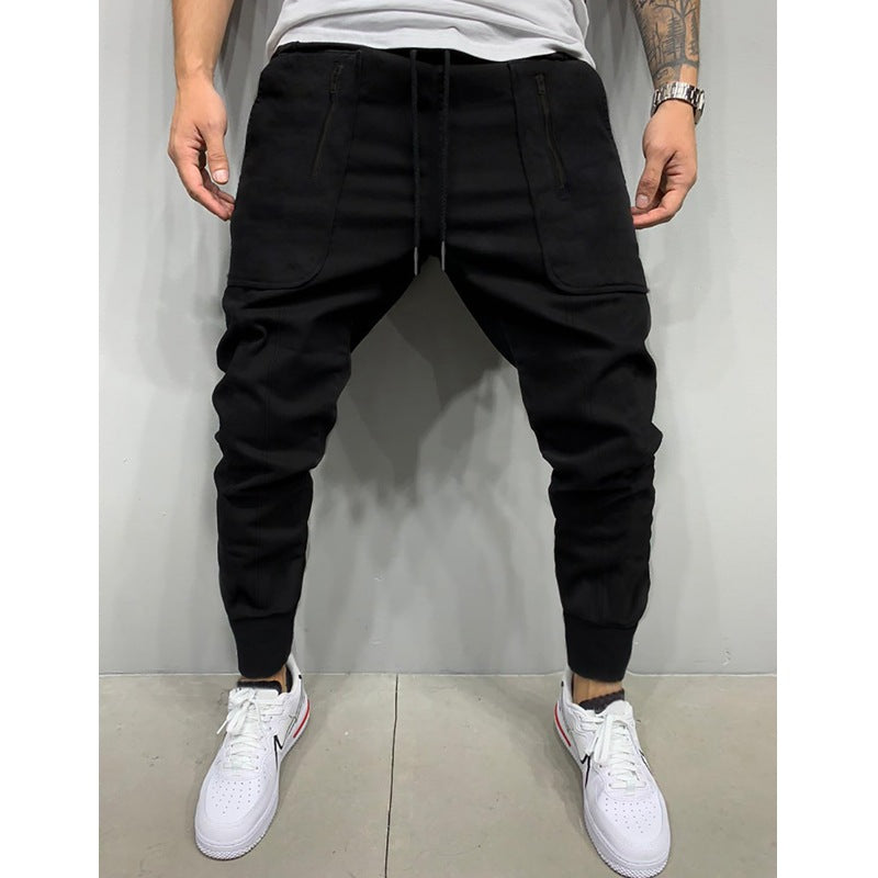 Herren stylische Jogginghose mit seitlichen Zipper-Taschen Nord Taschen