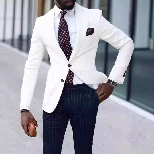 Herren eleganter Leinenblazer mit schmalem Schnitt - Vittorelli