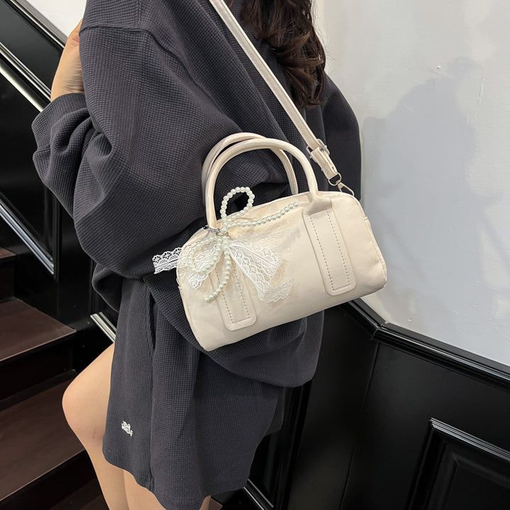 Damen modische Handtasche mit romantischem Spitzenverzierungsdetail Nord Taschen