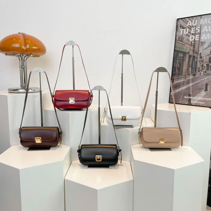 Damen elegante Umhängetasche mit schickem Verschluss Nord Taschen