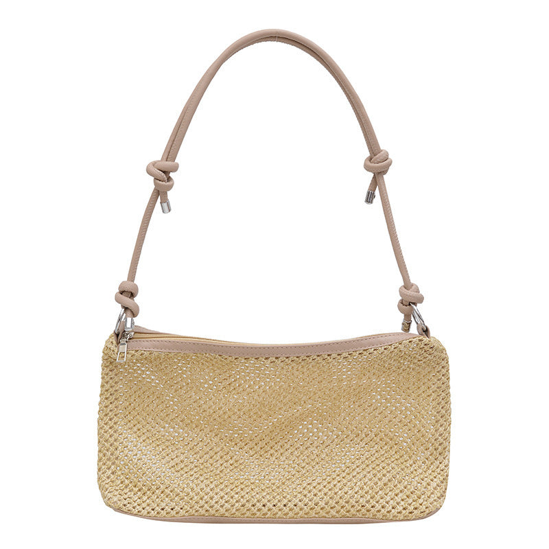 Damen elegante Handtasche im modernen Strohdesign Nord Taschen