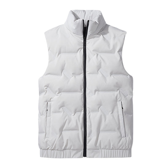 Herren Ultraleichte Puffer‑Weste mit Stehkragen und elastischem Saum Nord Taschen