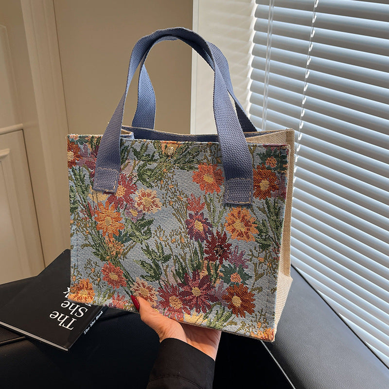 Damen Einkaufstasche mit floralem Design und robusten Tragegriffen Nord Taschen