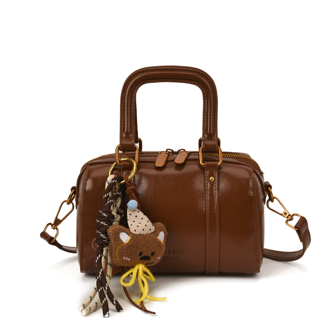Damen modische Handtasche mit niedlichem Anhänger Nord Taschen