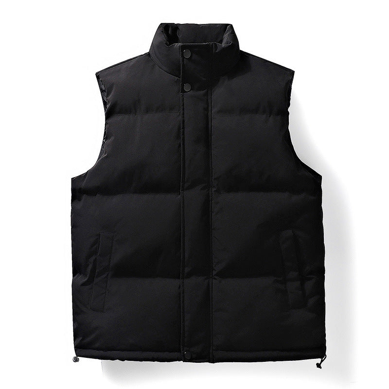 Damen Oversize Puffer‑Weste mit hohem Stehkragen, Frontblende und verstellbarem Kordelzugsaum Nord Taschen