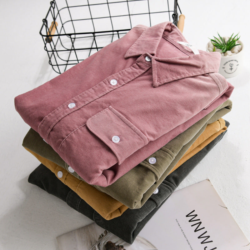 Herren Cordshirt im Overshirt‑Stil mit Brustpatte und entspannter Passform Nord Taschen
