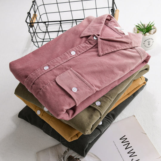 Herren Cordshirt im Overshirt‑Stil mit Brustpatte und entspannter Passform Nord Taschen