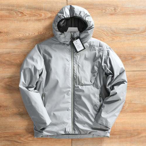 Damen Leichte wattierte Kapuzenjacke mit minimalistischer Outdoor-Isolierung Nord Taschen