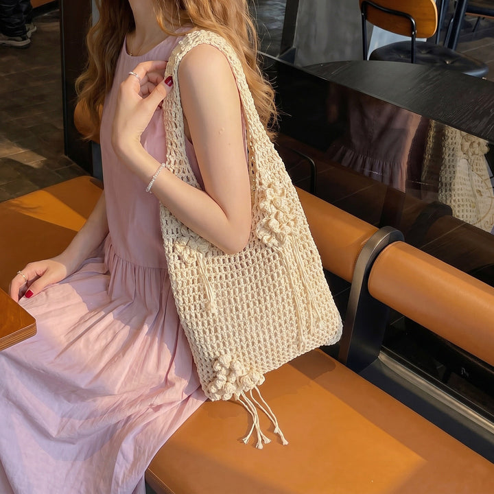 Damen gehäkelte Umhängetasche mit verspieltem Design Nord Taschen