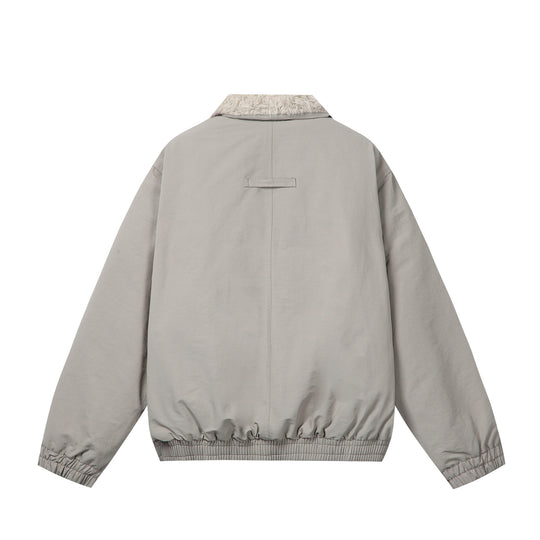 Damen Minimalistische Thermo‑Blousonjacke mit Kunstfell‑Umlegekragen und elastischem Tunnelzugsaum Nord Taschen