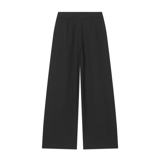 Damen Weite Bundfalten‑Hose mit hohem Bund und Drapierten Vorderfalten Nord Taschen