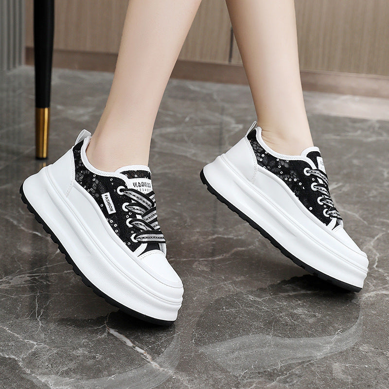 Damen modische Plateau Sneakers mit atmungsaktiver Mesh-Oberfläche und komfortabler Dämpfung Nord Taschen