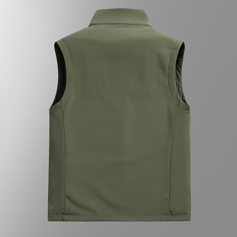 Herren Atmungsaktive Softshell‑Weste mit Thermofleece‑Futter und verdeckten Reißverschlusstaschen Nord Taschen