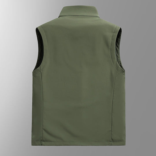 Herren Atmungsaktive Softshell‑Weste mit Thermofleece‑Futter und verdeckten Reißverschlusstaschen Nord Taschen