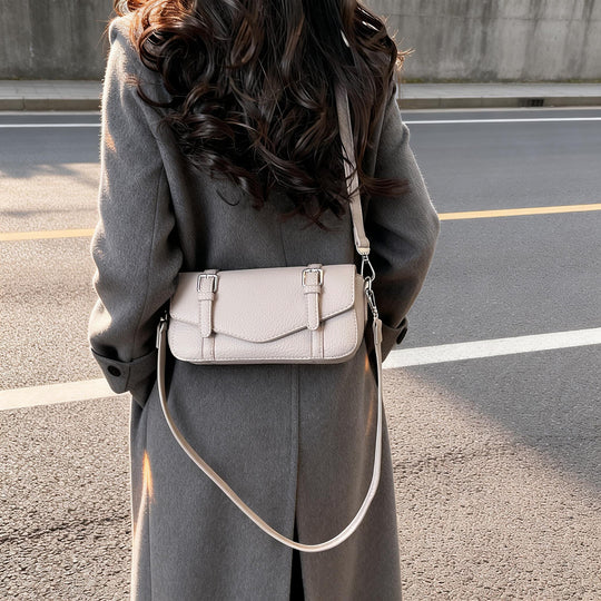 Damen elegante Umhängetasche mit strukturiertem Kunstleder und verstellbarem Schulterriemen Nord Taschen