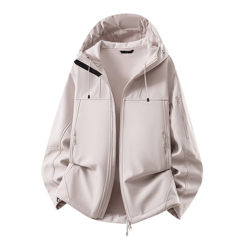 Herren Softshell-Jacke mit Fleecefutter, wasserabweisend und kapuzenverstärkung Nord Taschen