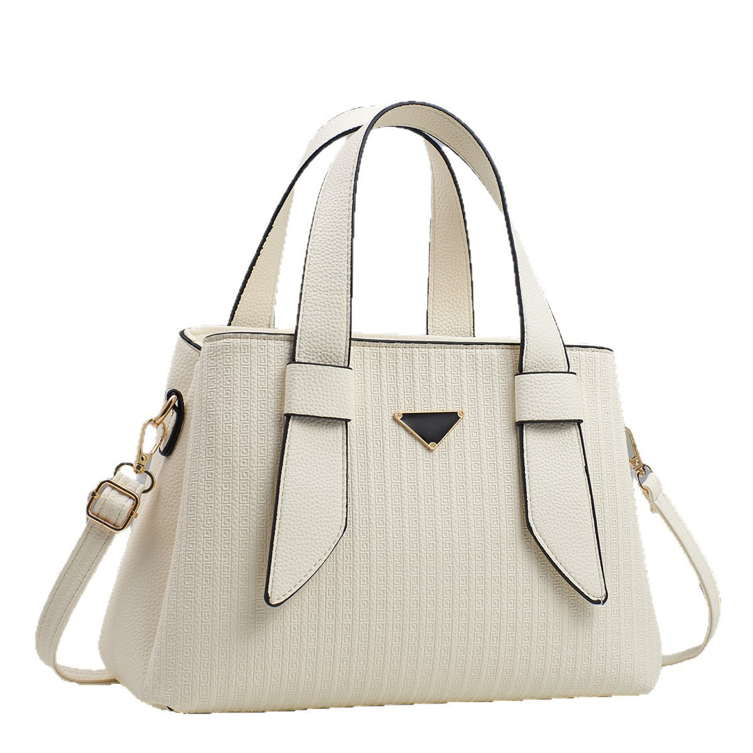 Damen elegante Handtasche mit strukturiertem Obermaterial und abnehmbarem Schulterriemen Nord Taschen
