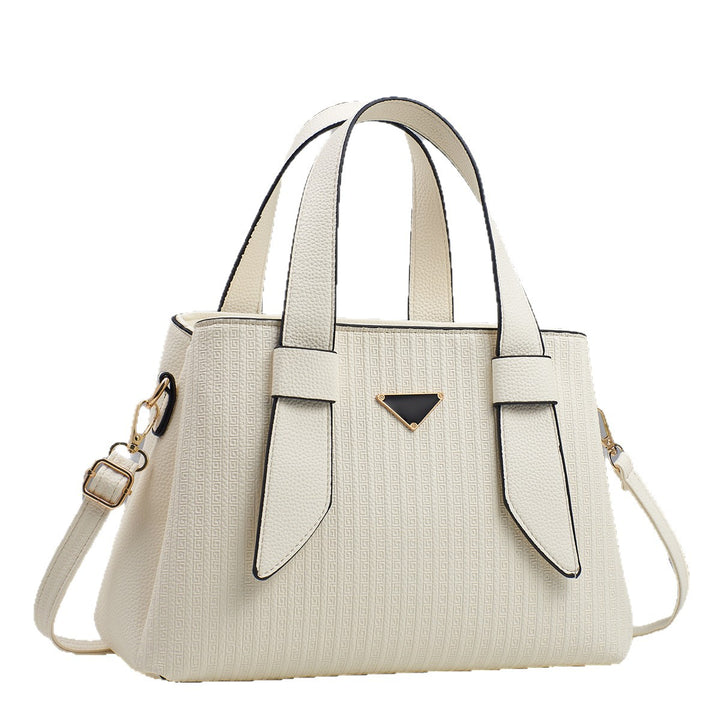 Damen elegante Handtasche mit strukturiertem Obermaterial und abnehmbarem Schulterriemen Nord Taschen