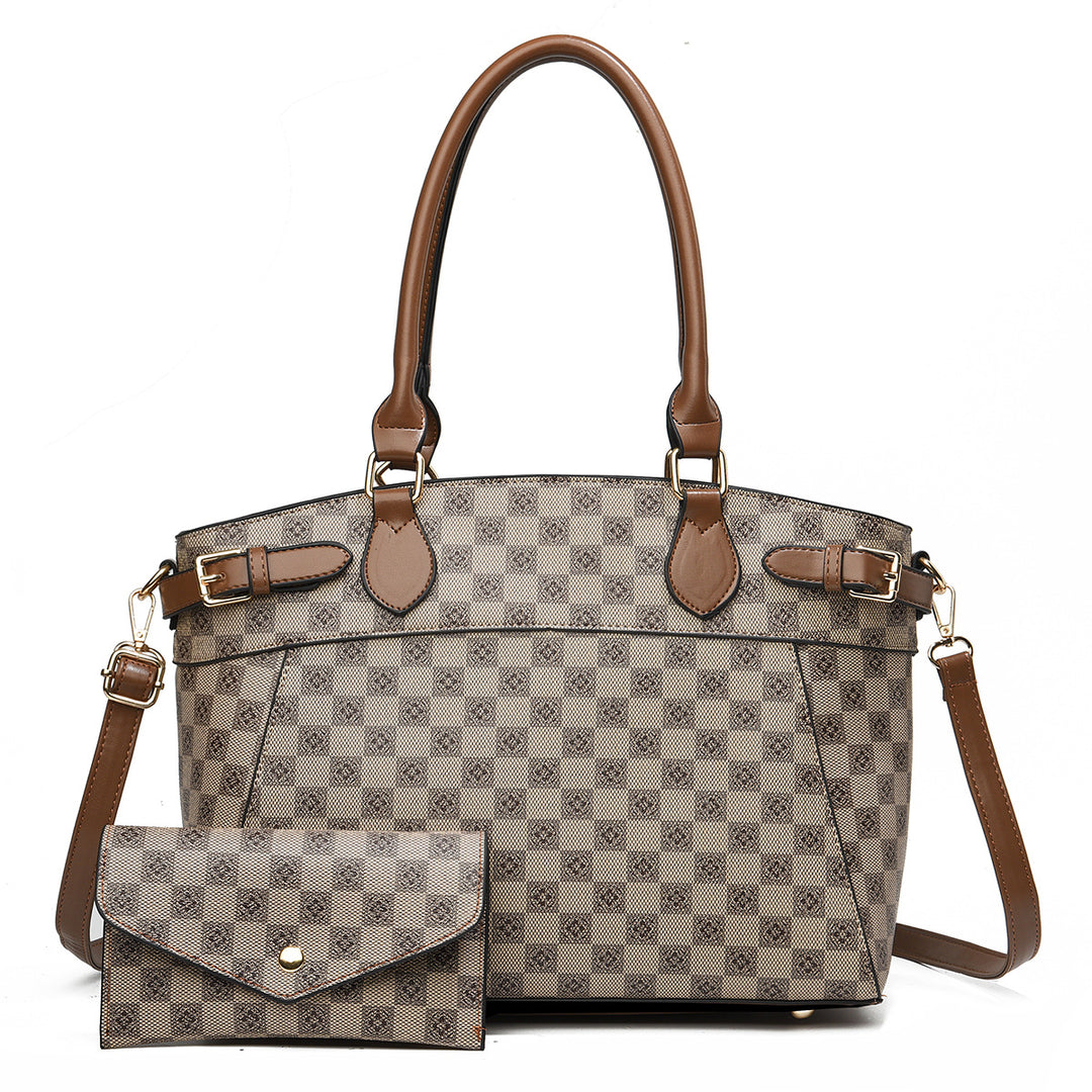 Damen elegante Shopper-Handtasche mit abnehmbarer Kosmetiktasche Nord Taschen