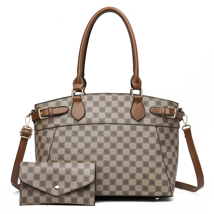 Damen elegante Shopper-Handtasche mit abnehmbarer Kosmetiktasche Nord Taschen