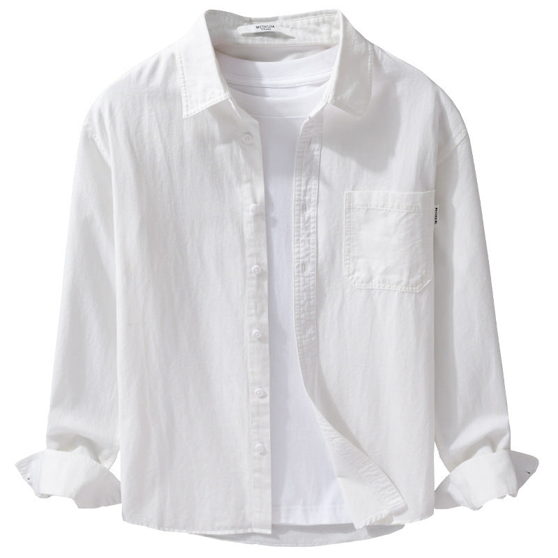 Herren Leichtes Baumwoll-Overshirt mit Brusttasche und Relaxed‑Fit Nord Taschen