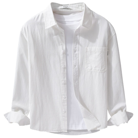 Herren Leichtes Baumwoll-Overshirt mit Brusttasche und Relaxed‑Fit Nord Taschen