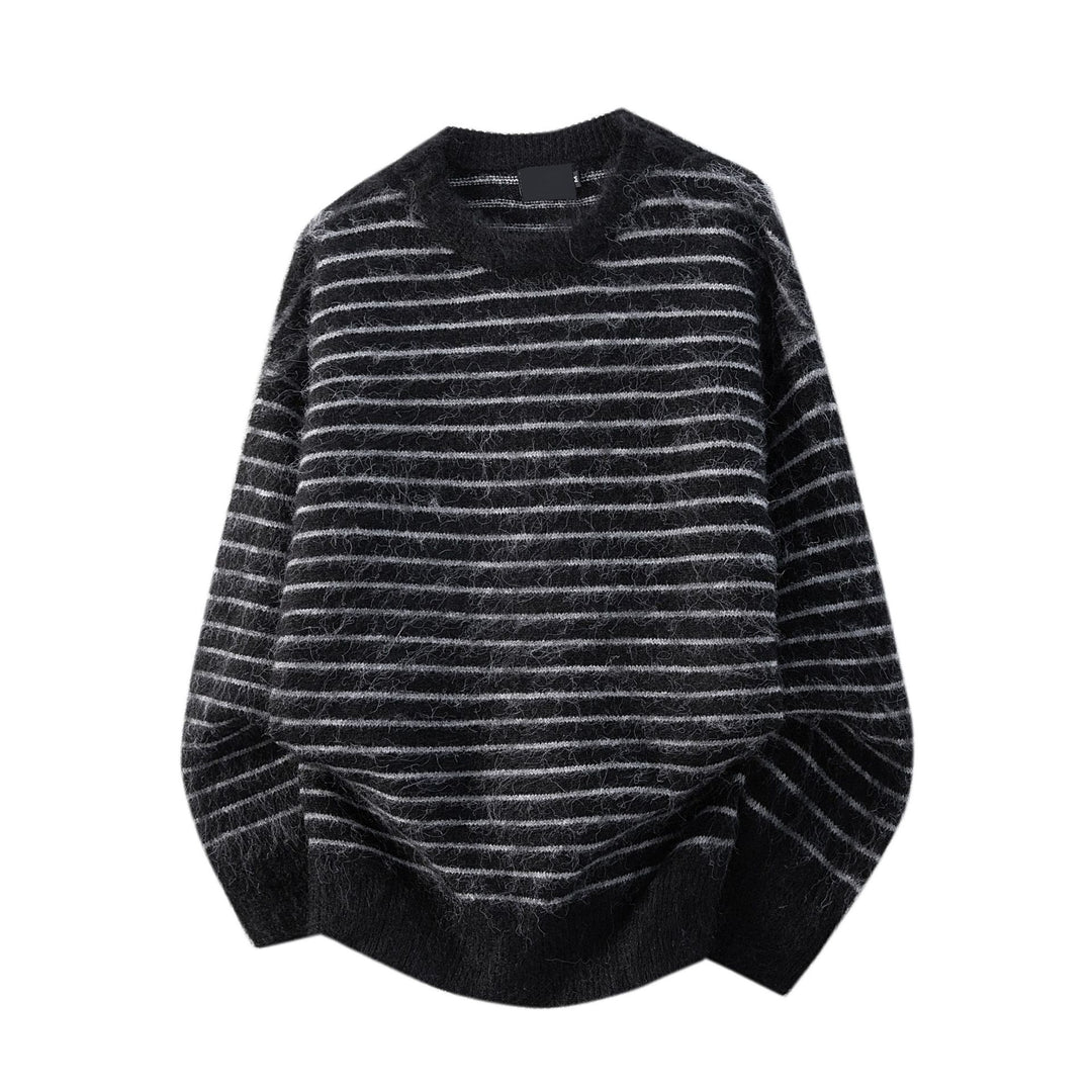 Damen Lässiger Strickpullover mit Streifen Nord Taschen