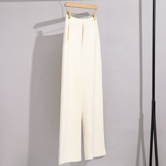 Damen High-Waist Palazzo-Hose mit weitem Bein und schlichter Bundverarbeitung Nord Taschen
