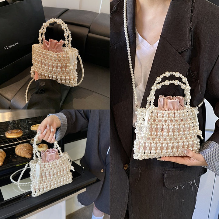 Damen Perlenhandtasche mit modischem Design Nord Taschen