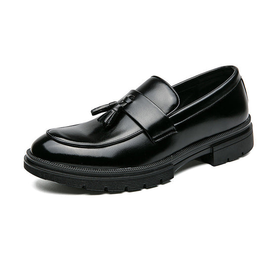 Damen elegante Loafers mit Quasten und hochwertigem Leder