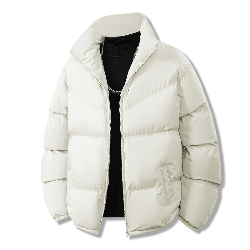 Herren Kurz gesteppte Thermo-Winterjacke mit hohem Stehkragen und winddichter Füllung Nord Taschen