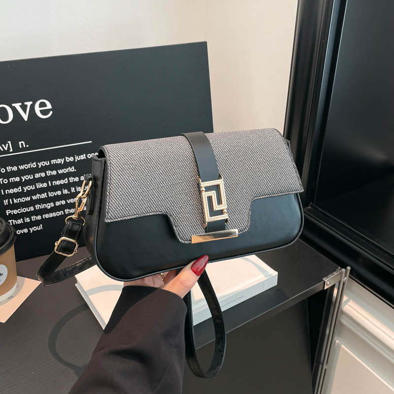 Damen elegante Umhängetasche mit strukturiertem Obermaterial und stilvollem Verschluss Nord Taschen