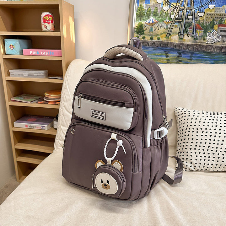 Damen Freizeit-Rucksack mit ergonomischem Design und charmantem Plüschanhänger Nord Taschen