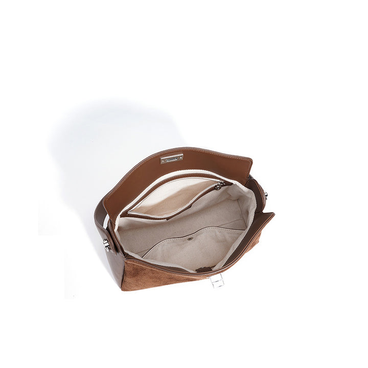 Damen Schultertasche aus weichem Wildleder Nord Taschen
