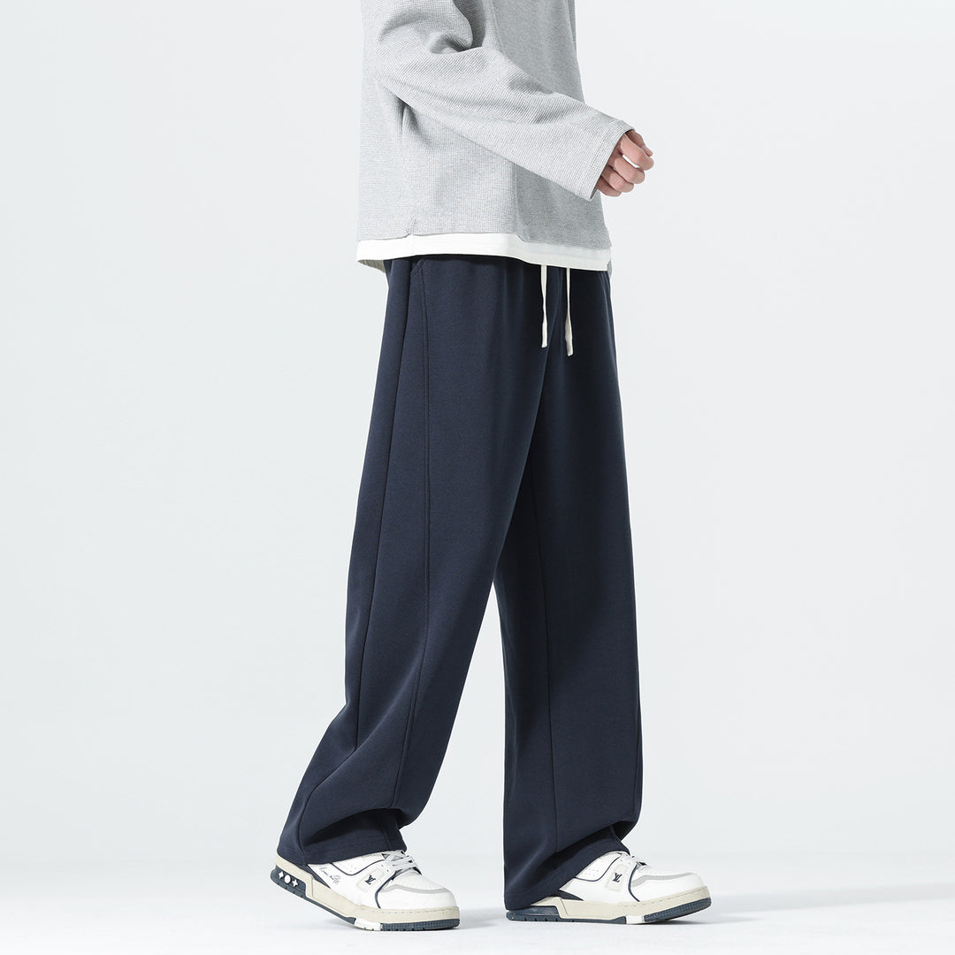 Herren Extraweite Sweatpants im Palazzo‑Look mit Tunnelzugbund und Seitentaschen Nord Taschen