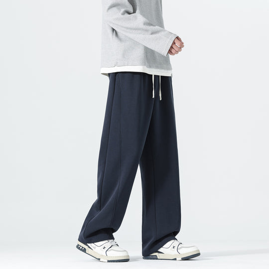 Herren Extraweite Sweatpants im Palazzo‑Look mit Tunnelzugbund und Seitentaschen Nord Taschen