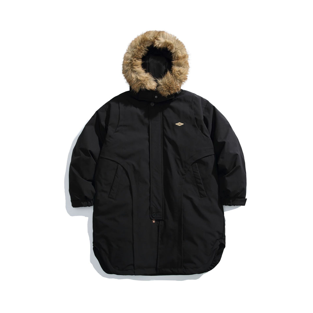 Herren Gefütterter Winterparka mit abnehmbarer Kunstfellkapuze Nord Taschen