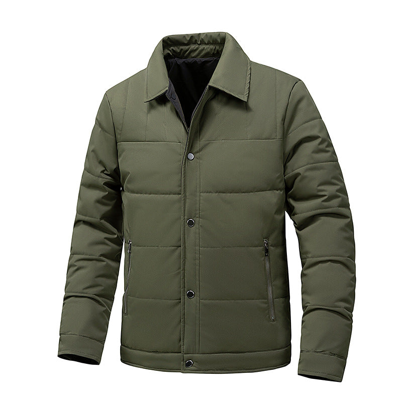 Herren Steppjacke mit Thermo-Isolierung und Hemdkragen Nord Taschen