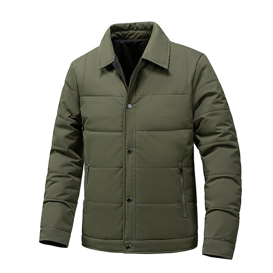 Herren Steppjacke mit Thermo-Isolierung und Hemdkragen Nord Taschen