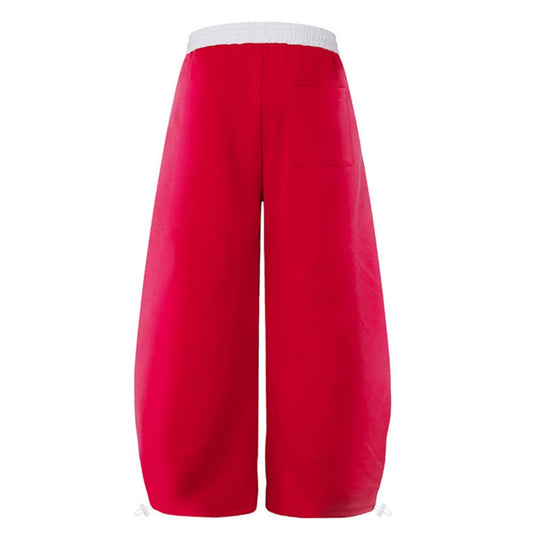 Damen Extraweite Culotte-Sweathose im Palazzo‑Stil mit hohem Komfortbund, Tunnelzug und gotischem Kreuz-Print Nord Taschen