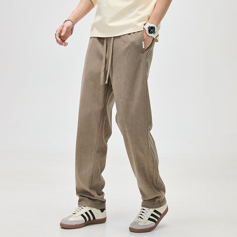 Herren Cordhose mit Kordelzug und geradem Bein Nord Taschen