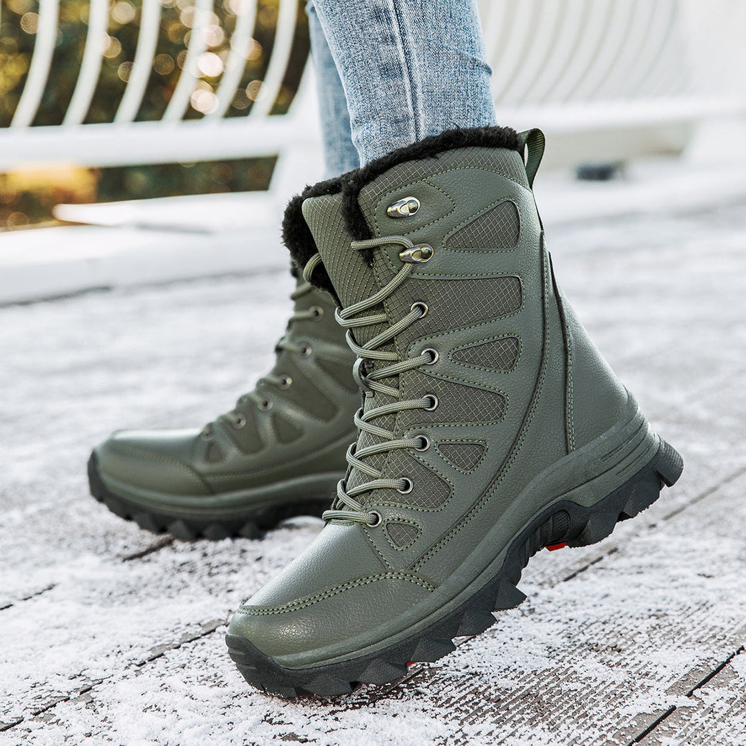 Damen Wasserdichte Winterstiefel mit isolierendem Futter und rutschfester Sohle Nord Taschen