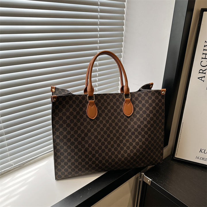 Damen elegante Tote-Tasche mit hochwertigem Monogramm-Design Nord Taschen