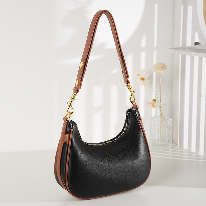 Damen Schultertasche mit hochwertigem Kunstleder und eleganter Struktur Nord Taschen
