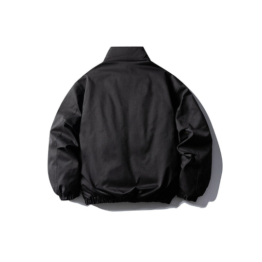 Herren Boxy Kurzparka mit hohem Stehkragen, elastischem Saum und aufgesetzten Fronttaschen Nord Taschen